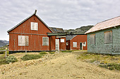 Maisons abandonnées dans le village d'Ivittuut - Groenland
