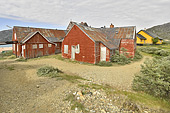 Maisons abandonnées dans le village d'Ivittuut - Groenland