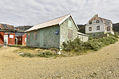 Maisons abandonnées dans le village d'Ivittuut - Groenland