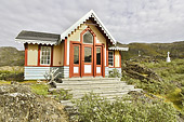 Maison abandonnée dans le village d'Ivittuut - Groenland