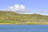 Village d'Igaliku vu depuis le navire - Groenland