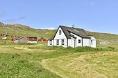 Maison traditionnelle dans le village d'Igaliku - Groenland