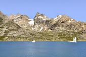 La côte vue depuis le pont supérieur - Passage du Prince Christian (Prins Christian Sund) - Groenland