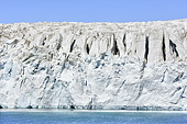 Détails du front de l'imposant glacier Kangerluk - Passage du Prince Christian (Prins Christian Sund) - Groenland
