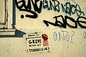 Graffitis sur un mur