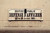 Défense d'afficher