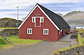 Maison datant de 1900 dans le port de pêche de "Djúpivogur" - Islande