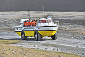 Véhicule amphibie pour visiter le Lagon glaciaire de "Jökulsárlón" - Islande
