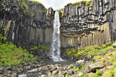 Chute d'eau de "Svartifoss" - Islande