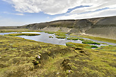Cascade de "Fossabrekkur" dans le "Landmannalaugar" - Islande