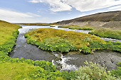 Cascade de "Fossabrekkur" dans le "Landmannalaugar" - Islande