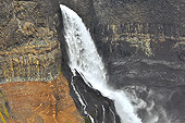 Détails des parois de la chute d'eau de "Granny" - "Landmannalaugar" - Islande