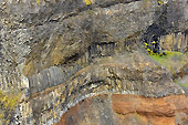 Détails des parois des chutes d'eau de "Háifoss" et de "Granny" - "Landmannalaugar" - Islande