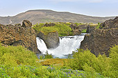 Chute d'eau de "Hjálparfoss" - "Landmannalaugar" - Islande
