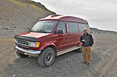 Découverte des hautes terres par des pistes, à bord du minibus 4 X 4 de Jean Paul, dans le "Landmannalaugar" - Islande