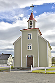 Église construite en 1890 - Le retable a été peint par la reine "Louise de Danemark" - "Eyrarbakki" - Islande