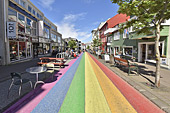 Rue "Skolavordustigur" - Reykjavik - Islande