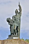 Statue "Ingolfur Arnarson" - 1er résident permanent en Islande (9ème siècle) - Reykjavik - Islande