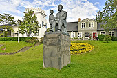 Statue de "Fridrik Fridiriksson" en face de la maison du homard - Reykjavik - Islande