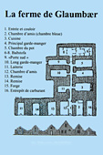Ferme / Musée de Glaumbær - Plan datant de 1937 par "Edwin Sacher" - Islande