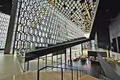 Intérieur "d'Harpa", salle de concert et centre des congrès - Ouverture le 13 mai 2011 - Cabinet d'architecture danois "Henning Larsen" - Reykjavik - Islande