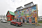 Maison colorée - Reykjavik - Islande