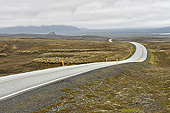 En route à travers les champs de lave - Islande