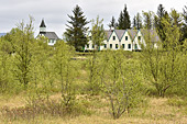 Site historique connu pour "l'Althing" - Église de "Thingvellir" - Islande