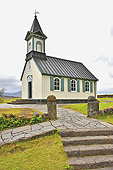 Site historique connu pour "l'Althing" - Église de "Thingvellir" - Islande