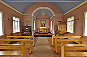 Intérieur de la plus ancienne église du village de "Reykholt" - Islande