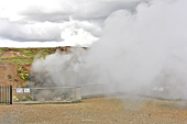 "Deildartunguhver" est une source chaude Jaillissant à une température de 100 °C - Islande
