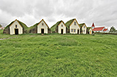 Ferme / Musée de "Glaumbær" à "Skagafjörõur", construite en tourbe, herbe et bois - Islande