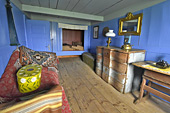 Ferme / Musée de Glaumbær - La chambre d'amis (Chambre bleue) - Islande