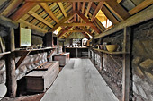 Ferme / Musée de Glaumbær - La "Baõstofa" (Pièce principale pouvant abriter jusqu'à 22 personnes) - Islande