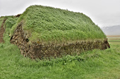 Ferme / Musée de "Glaumbær" à "Skagafjörõur", construite en tourbe, herbe et bois - Islande