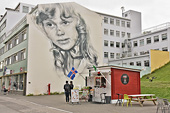 Street art dans la rue "Hafnarstraeti" - Akureyri - Islande