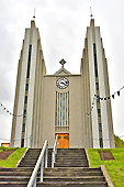 Église d'Akureyri (Akureyrarkirkja) - St Peter's Catholic Church (1940), conçue par "Guõjón Samúelsson" - Islande