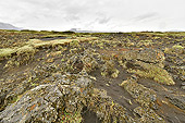 A travers les champs de lave vers les chutes d'eau de "Godafoss" (Les chutes des Dieux) - Islande