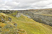 Canyon de la "Jökulsá á Fjöllum" - Chute d'eau de Dettifoss - Islande