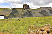 Rochers dans le canyon de "Hiljódaklettar" - Islande
