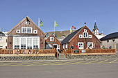 Maisons sur le port de "Húsavik" - Islande