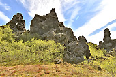 Spectaculaires formations rocheuses - Champ de lave de "Dimmuborgir" - Islande