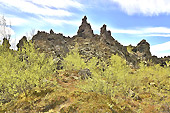 Spectaculaires formations rocheuses - Champ de lave de "Dimmuborgir" - Islande