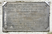 Plaque d'un poème de "A. Cantel" - Les Goélettes "Regrets" de 1925 - Village de "Faskrudsfjordur" - Islande