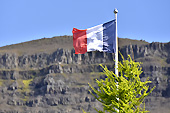 Drapeau français - Village de "Faskrudsfjordur" - Islande