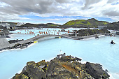 Blue Lagoon, "Bláa Lónid" en islandais, nom d'une station thermale - Islande