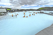 Blue Lagoon, "Bláa Lónid" en islandais, nom d'une station thermale - Islande