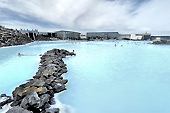 Blue Lagoon, "Bláa Lónid" en islandais, nom d'une station thermale - Islande