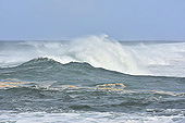 Vagues se fracassant sur la plage de Terre Sainte - La Réunion