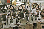 Vue des machines à l'intérieur de l'usine sucrière - "Musée Stella Matutina" - La Réunion